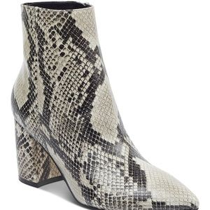 Marc fisher retire snakeskin booties. Size 9.5